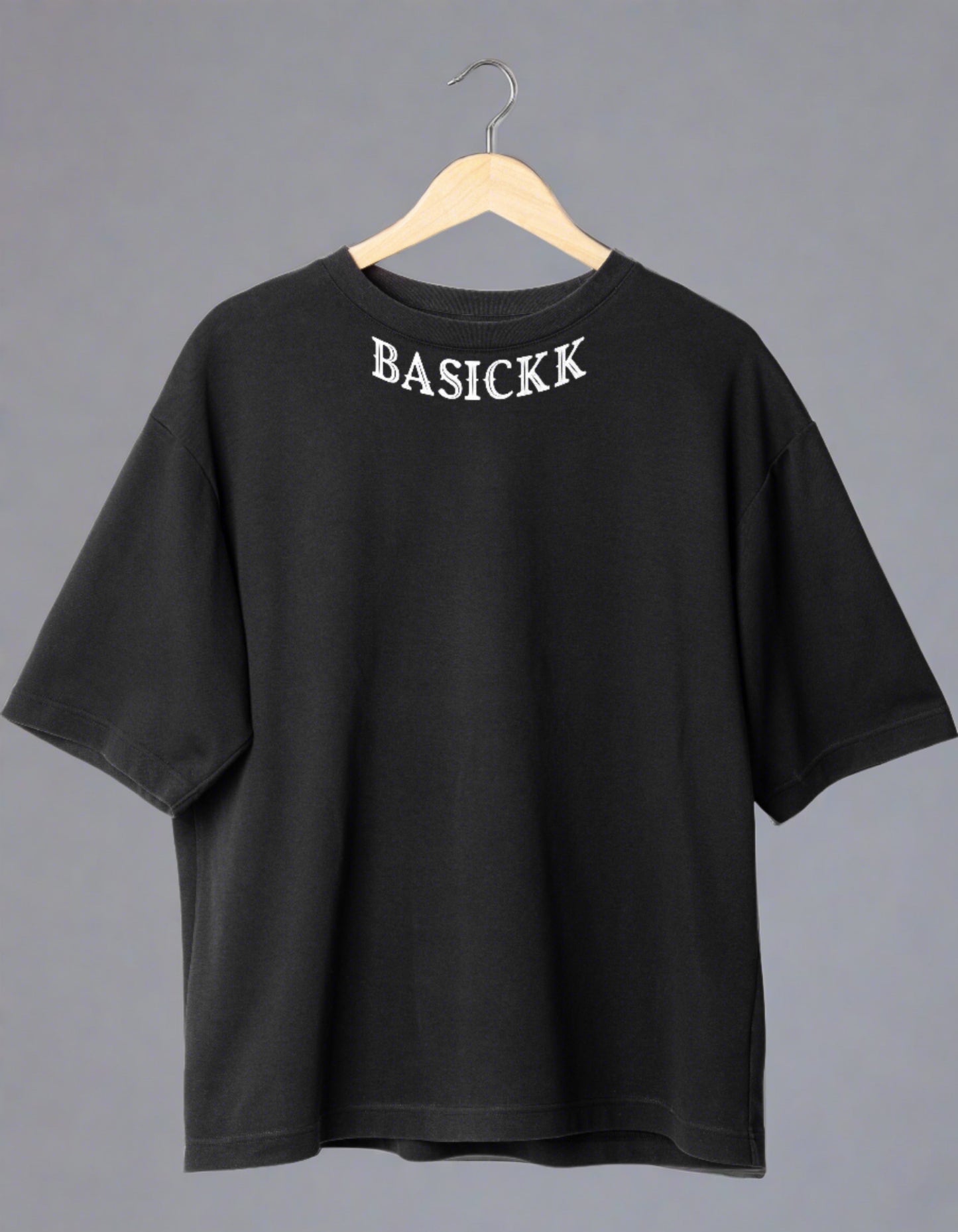 BLACK QUOTE OVERSIZED TSHIRT-TIMELESS PURSUIT